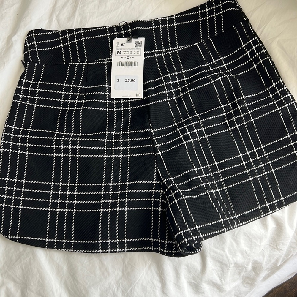 Zara plaid shorts